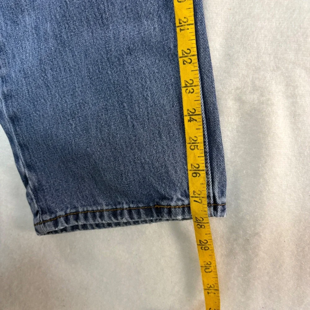 Levis 505 Regular Fit‎ Straight Leg Blue Denim Jeans Mens 40x30 Medium Wash